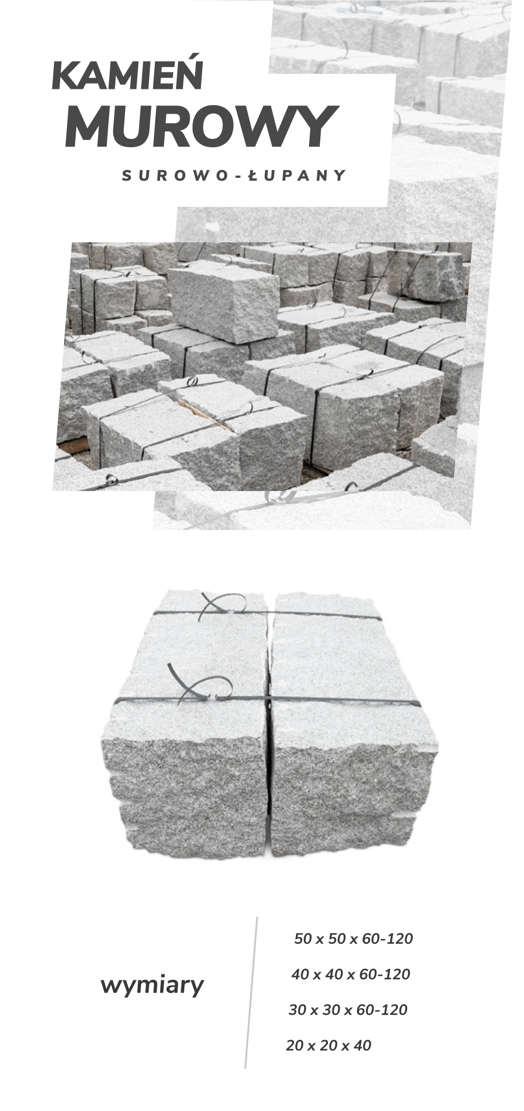 Mauersteine (Roh-Gespalten)